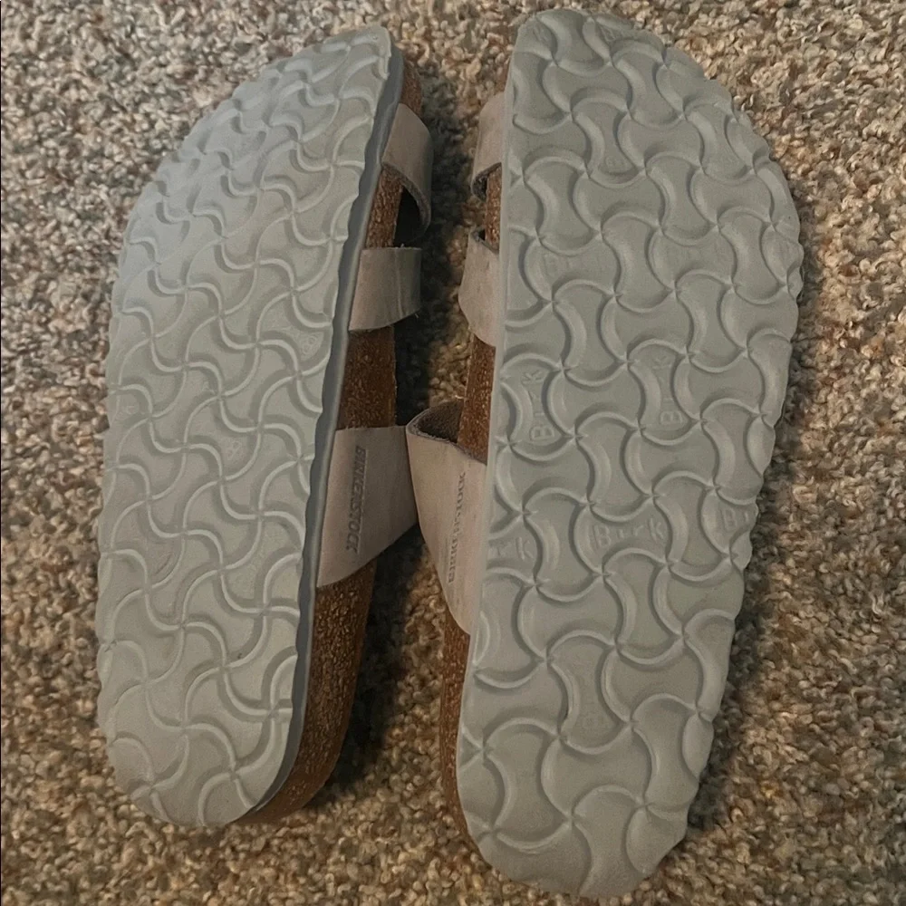 Gray Double Strap Sandals - Picture 2 of 3